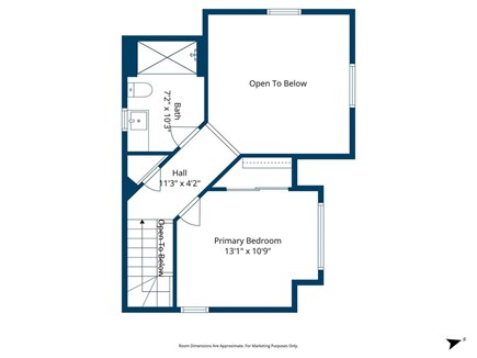 Mashpee, New Seabury Cape Cod vacation rental - Floor plan 2nd floor