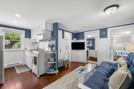 Harwich Port Cape Cod vacation rental - View of kitchen and livingroom