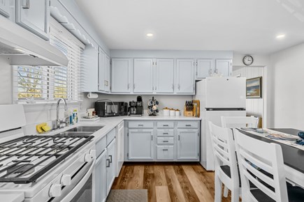 Bourne Cape Cod vacation rental - Kitchen with gas stove and dishwasher