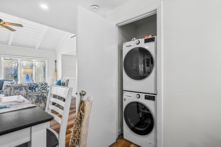 Bourne Cape Cod vacation rental - Washer/Dryer in kitchen closet