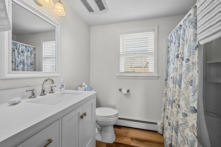 Bourne Cape Cod vacation rental - Full Bath Room: Tup & Shower Combo: Upper Level