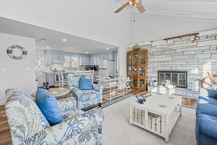 Bourne Cape Cod vacation rental - Living Room looking toward kitchen
