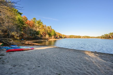 Sandwich Cape Cod vacation rental - A private beach area perfect for long, sun-soaked days