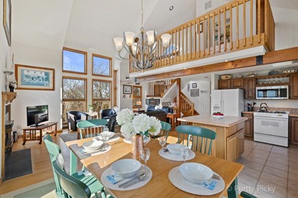 Brewster Cape Cod vacation rental - A wider view of the entire living space.
