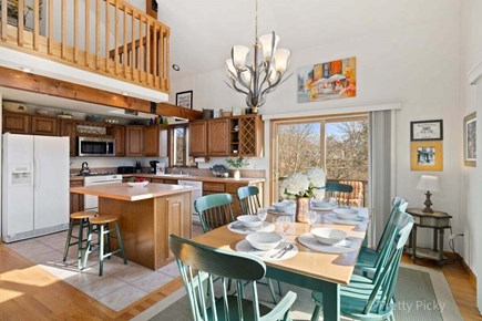 Brewster Cape Cod vacation rental - Dining area and kitchen island