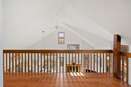 Brewster Cape Cod vacation rental - Balcony overlooking the main living space