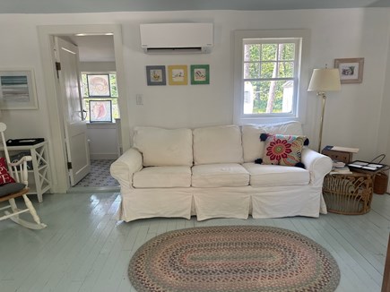 Eastham, Steps from Cooks Brook Beach  Cape Cod vacation rental - Cozy sitting room with coastal cottage charm.