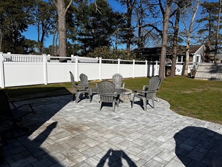 Dennis Port Cape Cod vacation rental - Large patio & fenced backyard.