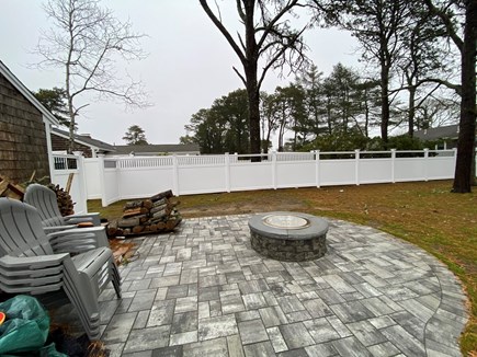 Dennis Port Cape Cod vacation rental - New patio with fire pit.