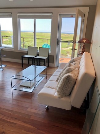 West End of Provincetown Cape Cod vacation rental - Living room low tide