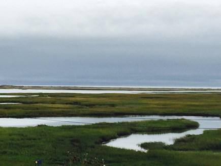 West End of Provincetown Cape Cod vacation rental - River in march overcast afternoon
