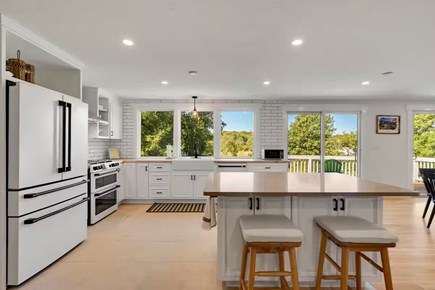 Falmouth Cape Cod vacation rental - Modern kitchen with views of Great Pond