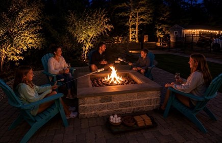 Falmouth Cape Cod vacation rental - Outdoor fire pit for family fun!