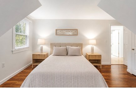 Falmouth Cape Cod vacation rental - Queen bedroom with twin pullout trundle and large closet