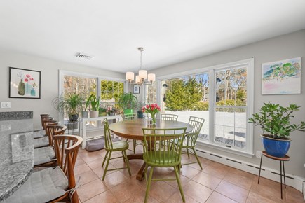 Chatham Cape Cod vacation rental - Breakfast nook with view of backyard