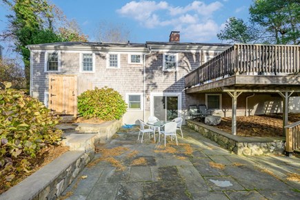 Chatham Cape Cod vacation rental - View of the home from the backyard, featuring a convenient outdoor shower