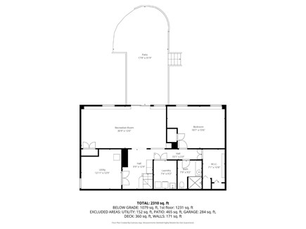 Chatham Cape Cod vacation rental - Lower level floor plan