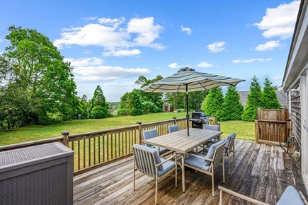 Harwich Cape Cod vacation rental - View of backyard from deck