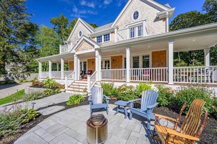 Harwich Port Cape Cod vacation rental - Wrap around porch at Red River Retreat.