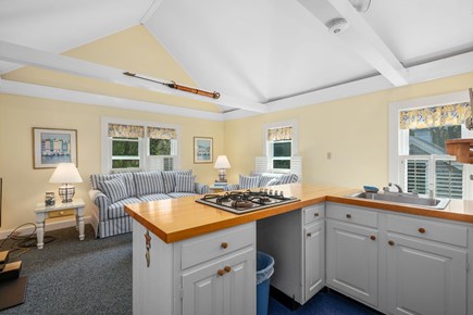 Harwich Port Cape Cod vacation rental - Fully-equipped kitchen looking into the Living Room