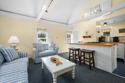 Harwich Port Cape Cod vacation rental - Living Room looking into the Kitchen