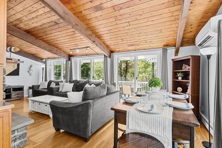 Sandwich Cape Cod vacation rental - Open concept dining area and living room