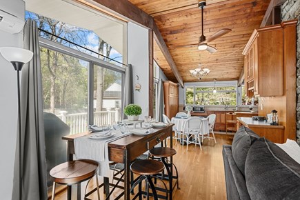 Sandwich Cape Cod vacation rental - Dining area looking into the kitchen