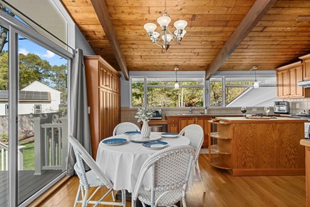 Sandwich Cape Cod vacation rental - Dining area with seating for 4 looking into the kitchen