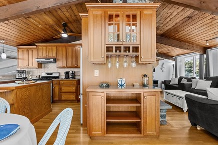 Sandwich Cape Cod vacation rental - View of the kitchen and living room on upper level