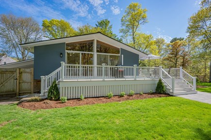 Sandwich Cape Cod vacation rental - Side deck with grill