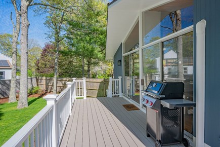 Sandwich Cape Cod vacation rental - Side deck with grill on upper level