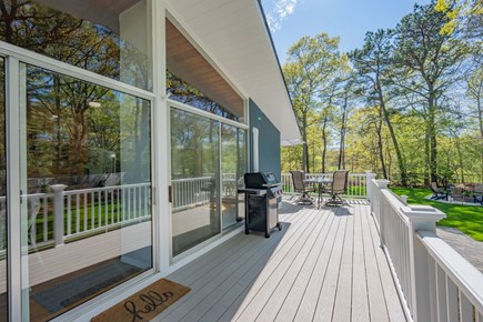 Sandwich Cape Cod vacation rental - Side deck with grill on the upper level