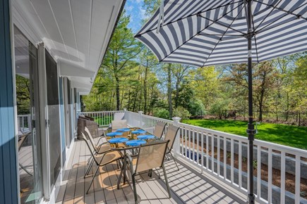 Sandwich Cape Cod vacation rental - Dining area on deck