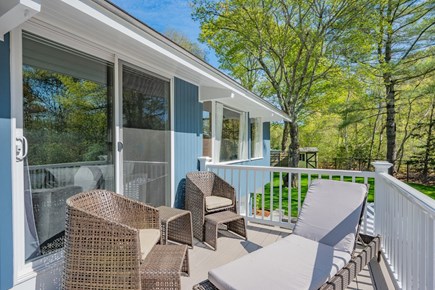 Sandwich Cape Cod vacation rental - Sitting on deck