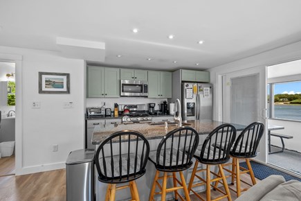 Wareham MA vacation rental - Fully equipped kitchen with seating for 4