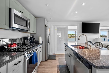 Wareham MA vacation rental - Fully equipped kitchen with seating for 4