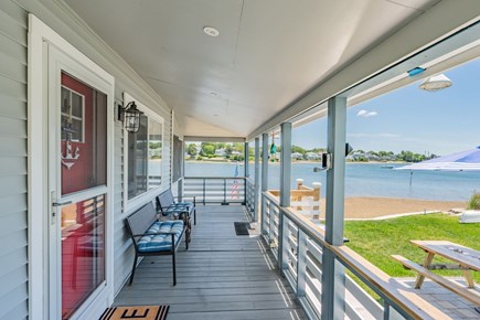 Wareham MA vacation rental - Enjoy the picturesque water view, morning coffee or sunset-watching from the deck