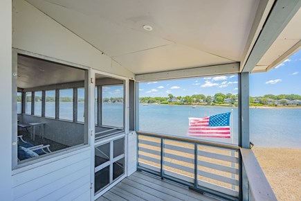Wareham MA vacation rental - Deck connected to the screened porch