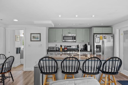 Wareham MA vacation rental - Fully equipped kitchen with seating for 4