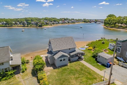 Wareham MA vacation rental - Aerial view of property to Broad Cove