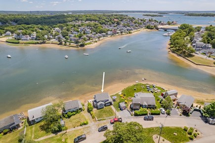 Wareham MA vacation rental - Aerial view of property to Broad Cove