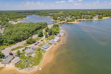 Wareham MA vacation rental - Aerial view of property to Broad Cove