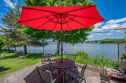 Bourne, Buzzards Bay Cape Cod vacation rental - Deck with view of Buttermilk Bay