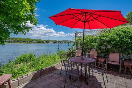 Bourne, Buzzards Bay Cape Cod vacation rental - Patio with view of bay