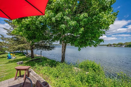 Bourne, Buzzards Bay Cape Cod vacation rental - Patio with view of Buttermilk Bay