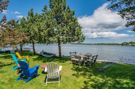 Bourne, Buzzards Bay Cape Cod vacation rental - Backyard with view of Buttermilk Bay