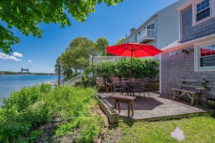 Bourne, Buzzards Bay Cape Cod vacation rental - Deck with view of Buttermilk Bay