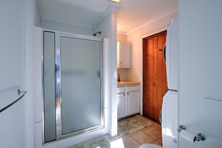 Sandwich Cape Cod vacation rental - Full Bathroom #1 with a stand up glass door shower.