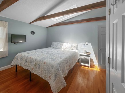 Sandwich Cape Cod vacation rental - Bedroom #1 NEW KING BED with beautiful exposed ceiling beams.
