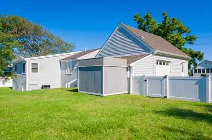 Sandwich Cape Cod vacation rental - Fully fenced in backyard with outdoor shower